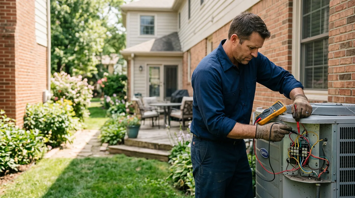 HVAC technician working near Bexley, OH